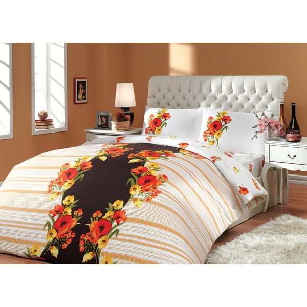 Medvilninė patalynė su paklode dvivietei lovai "Dream", 200 x 220 cm