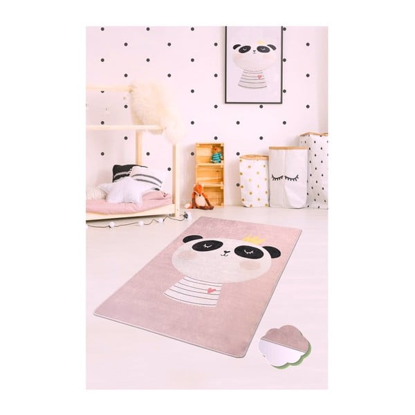 Vaikiškas kilimas King Panda, 100 x 160 cm-image-1
