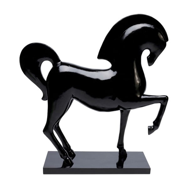 Juodojo arklio statula Kare dizainas Proud Horse