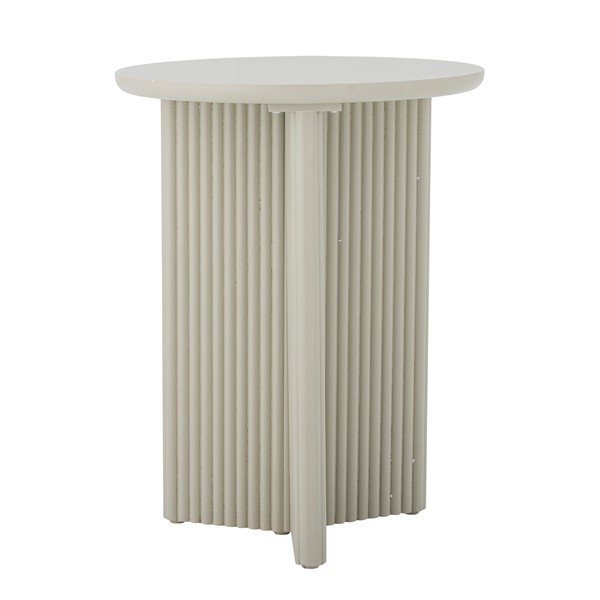 Apvalios formos šoninis stalas iš eglės ø 40 cm Edith – Bloomingville