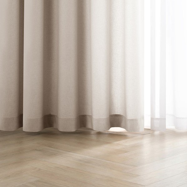 Kreminės spalvos pritemdymas (dalinis užtemimas) užuolaida Calisto – Filumi-image-1