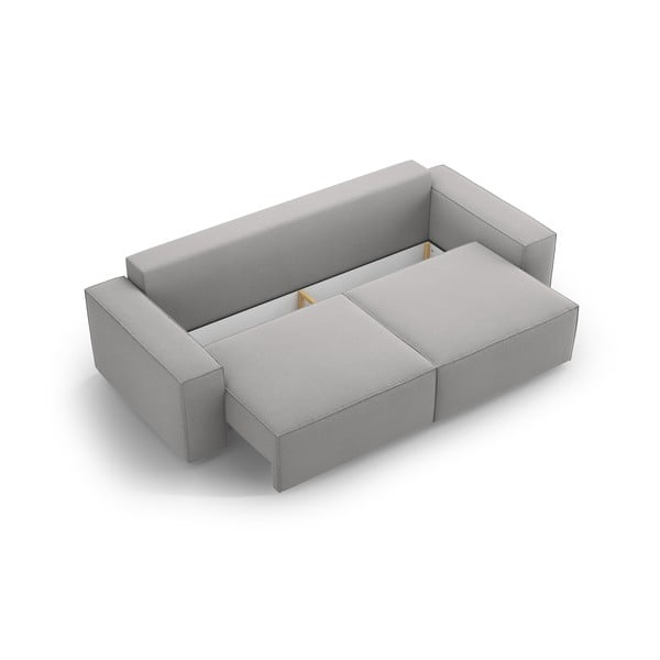 Sulankstoma sofa šviesiai pilkos spalvos 247 cm Jodie – Micadoni Home-image-3