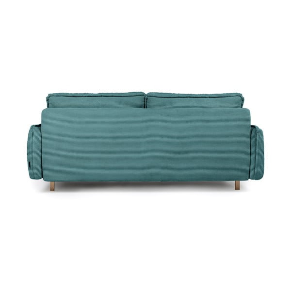 Sulankstoma sofa turkio spalvos iš kordinio velveto 218 cm Tori – Bonami Selection-image-4