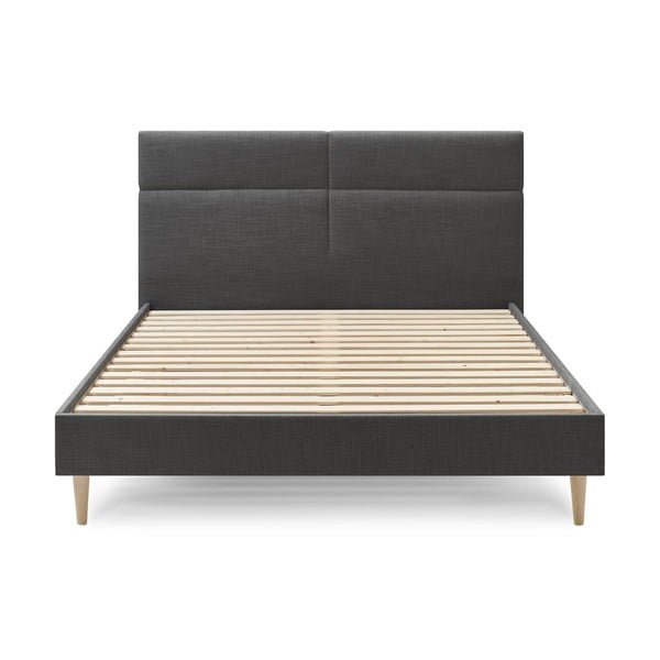 Juoda dvigulė lova Bobochic Paris Elyna Light, 160 x 200 cm-image-1