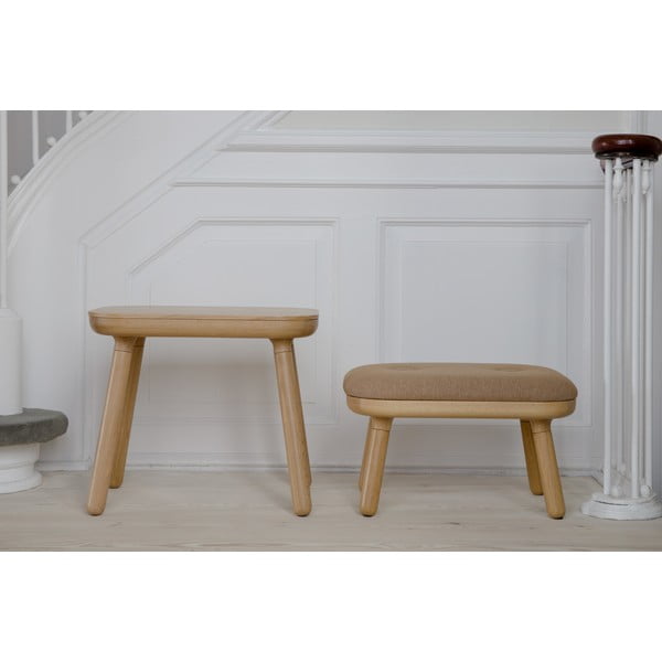 Natūralios spalvos/šviesiai rudos spalvos taburetė Paff Low – UMAGE-image-3