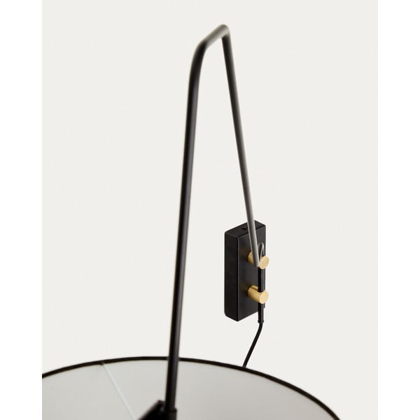 Juodos spalvos sieninė lempa ø 25 cm Jex – Kave Home-image-4