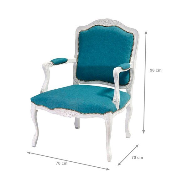 Mėlyna ir balta "Evergreen House Patchwork Ocean Chair-image-4