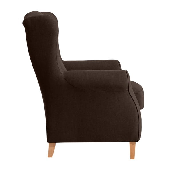 Tamsiai rudas fotelis "Max Winzer Lorris Chocolate-image-2