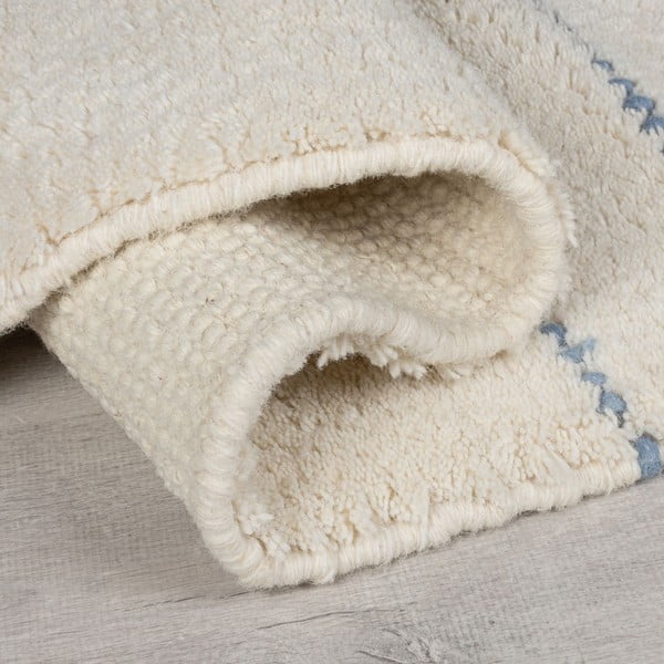 Rankų darbo iš vilnos kilimas kreminės spalvos 160x230 cm Dottie Geometric – Flair Rugs-image-2