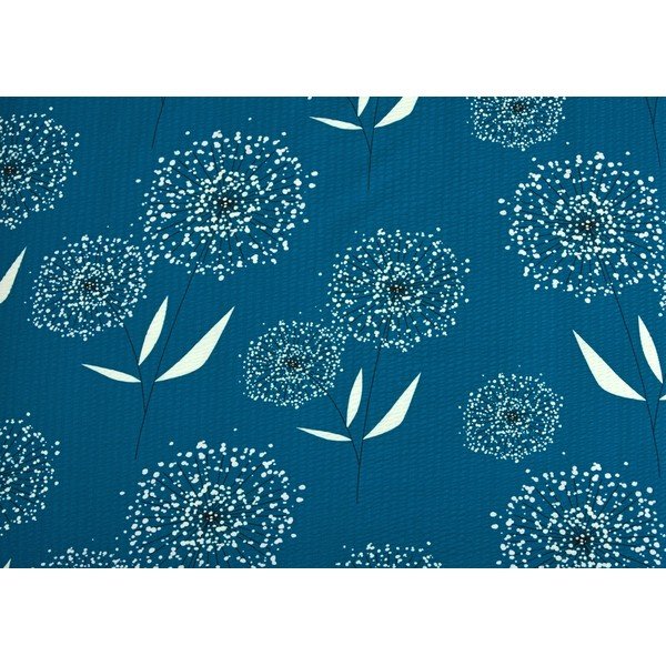 Mėlyna krepinė patalynė viengulė lovai 140x200 cm Dandelions -image-1