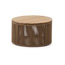 Apvalios formos sodo kavos staliukas su akacijos stalviršiu ø 60 cm Dandara – Kave Home