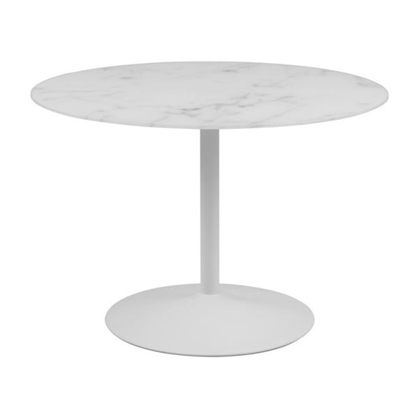 Apvalus valgomojo stalas su šviesaus marmuro dekoru Actona Tarifa, ø 110 cm