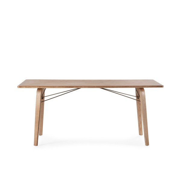 Valgomojo stalas su ąžuolo dekoro stalviršiu 90x180 cm Lujan – MOME-image-3