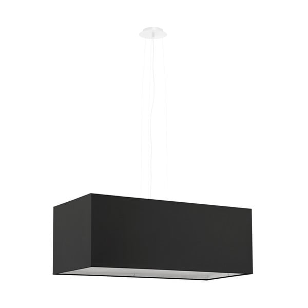 Kabantis šviestuvas juodos spalvos su stiklo gaubtu/su tekstiliniu gaubtu Gryfin Bis – Nice Lamps