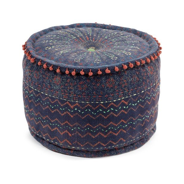 Tamsiai mėlynas "La Forma Haakon" pufas, ø 45 cm