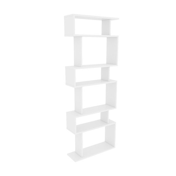 Balta knygų spinta 60x160 cm Bates - Kalune Design-image-2