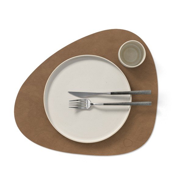 Iš eko odos padėkliukas 37x44 cm Curve L Nupo – LIND DNA-image-2