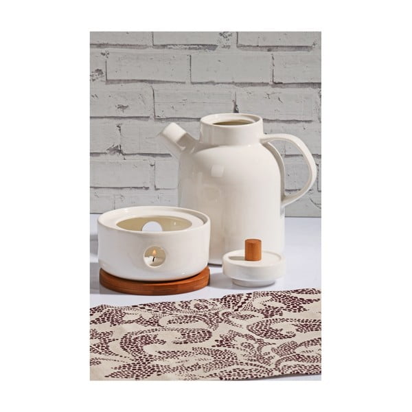 "Kutahya Earl Grey" porcelianinio arbatinuko ir šildytuvo rinkinys
