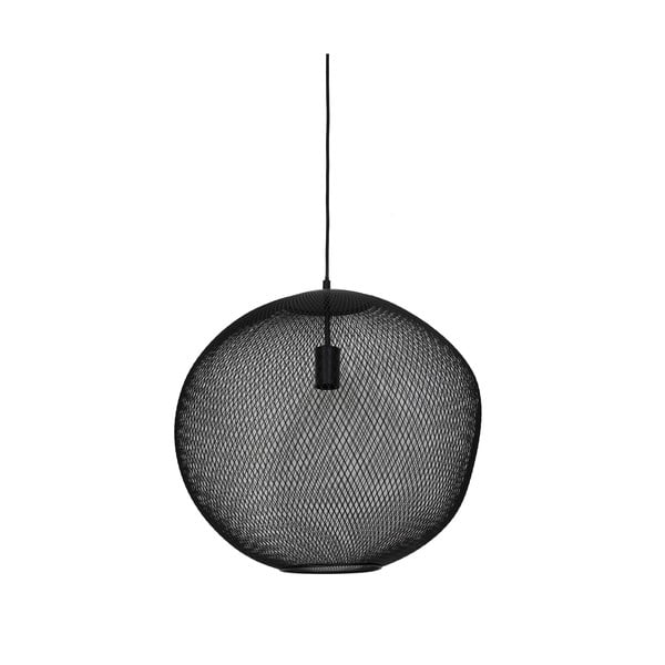 Kabantis šviestuvas matinės juodos spalvos ø 50 cm su metaliniu gaubtu Reilley – Light & Living