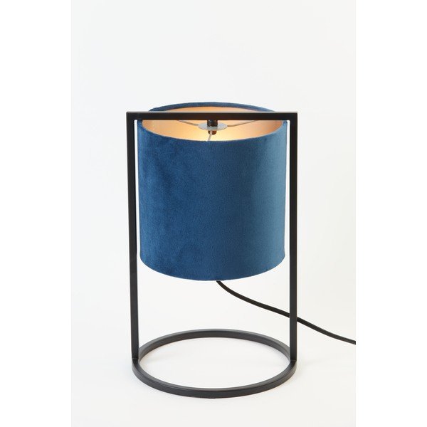 Juodai tamsiai mėlynas stalinis šviestuvas (aukštis 35 cm) Santos - Light & Living-image-2