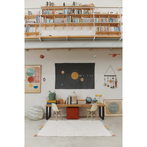 Skalbiamas/rankų darbo kreminės spalvos iš medvilnės vaikiškas kilimas 120x160 cm Stardust – Lorena Canals-image-4