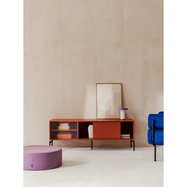 Terakotos spalvos TV spintelė 160x60x42 cm Met – noo.ma-image-1