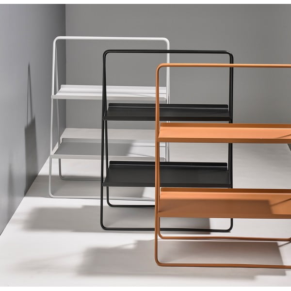 Rudos ir oranžinės spalvos plieninė lentyna Zone A-Table Amber-image-1