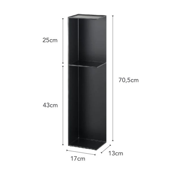 Tualetinio popieriaus laikiklis iš metalo Tower – YAMAZAKI-image-4