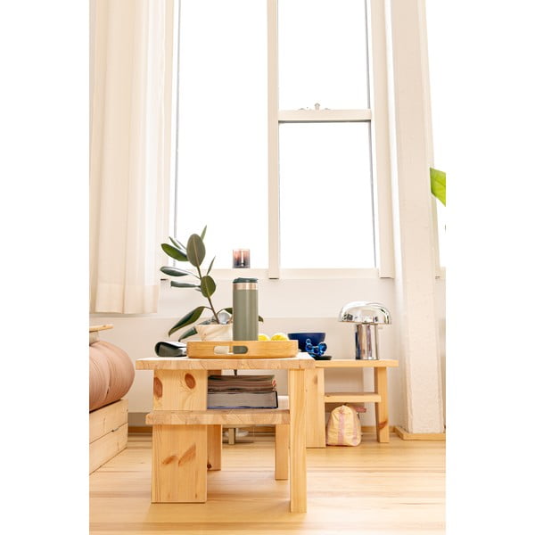 Iš pušies masyvo šoninis stalas 34x45 cm Japan – Karup Design-image-4