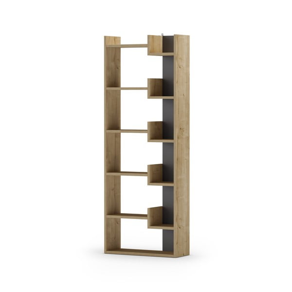 Knygų spinta  iš ąžuolo 60,5x162 cm Klapo – Marckeric-image-3