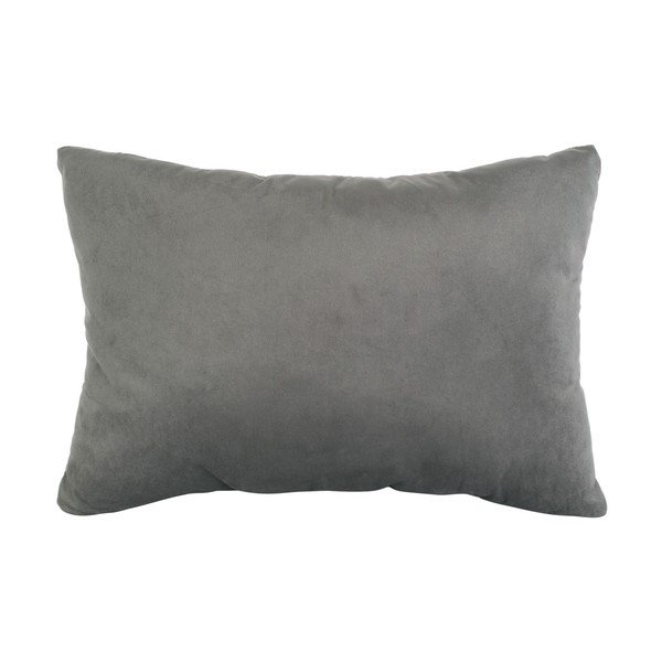 Pilka aksominė pagalvė PT LIVING Velvet, 60 x 30 cm-image-2