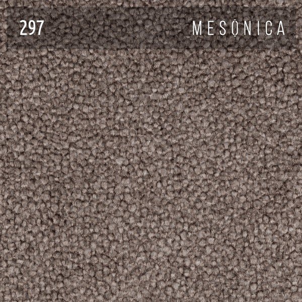 Šviesiai rudos spalvos dvigulė lova audiniu dengta su lovos grotelėmis 140x200 cm Fioro – MESONICA-image-3
