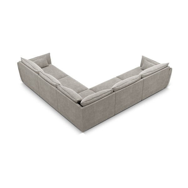 Šviesiai pilka kampinė sofa (kintama) Vanda - Mazzini Sofas-image-3