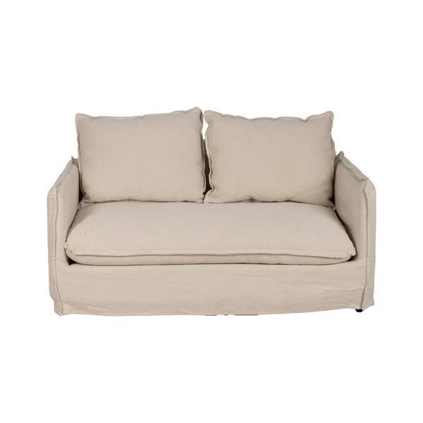 Kreminės spalvos iš lino sofa 160 cm – Ixia
