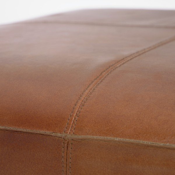 Rudos spalvos odinė kėdutė Kave Home Cesia-image-2