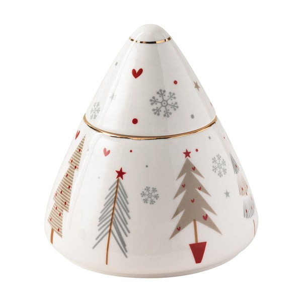 Porcelianinis cukrinė su kalėdiniu motyvu Brandani Fiocco, ⌀ 10,5 cm