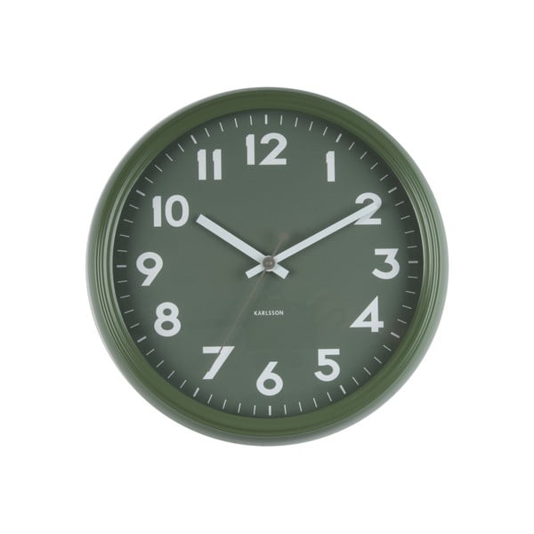 Žalias Karlsono ženkliukas laikrodis