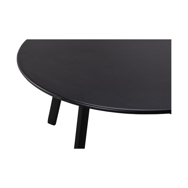 Juodas sodo šoninis staliukas WOOOOD Fer, skersmuo 70 cm-image-2