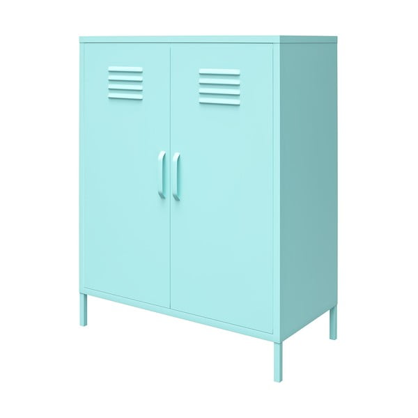 Šviesiai mėlyna metalinė spintelė Novogratz Cache, 80 x 102 cm-image-2