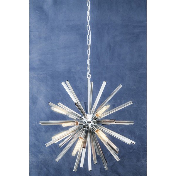Iš metalo kabantis šviestuvas ø 75 cm su stiklo gaubtu Karlo – Premier Housewares-image-3