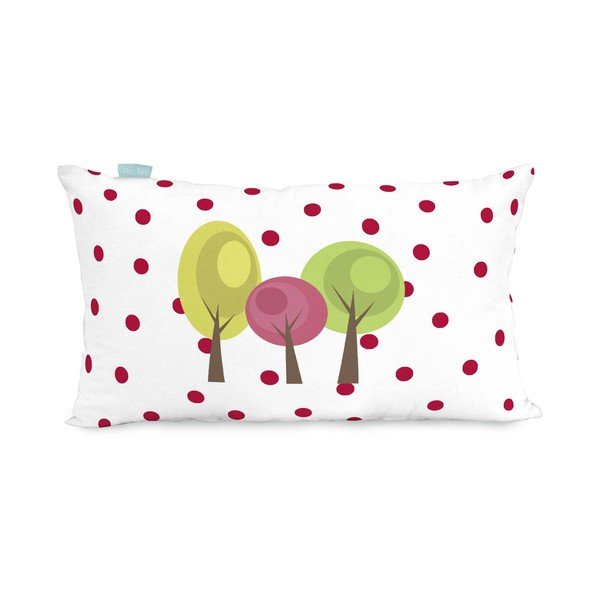 Dvipusis medvilninis pagalvės užvalkalas su medeliais, 50 x 30 cm-image-2