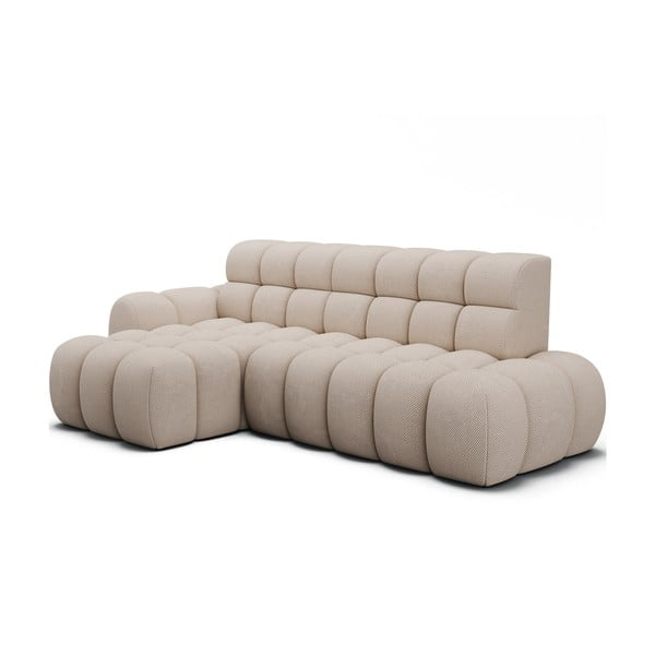 Smėlio spalvos sulankstoma kampinė sofa (su kairiuoju kampu/su gultu) Ceedro – ELTAP-image-2