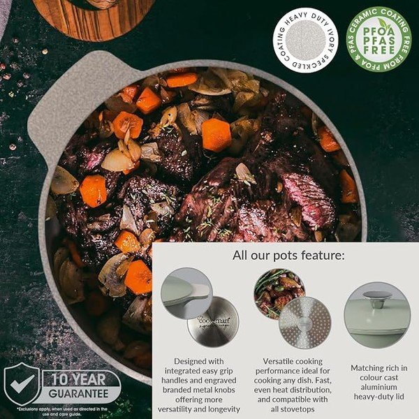 Troškintuvas su dangčiu kepimui 4 l Signature Range – Cooksmart ®-image-2