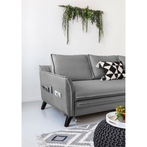 Pilka sofa-lova Miuform Charming Charlie, dešinysis kampas-image-3