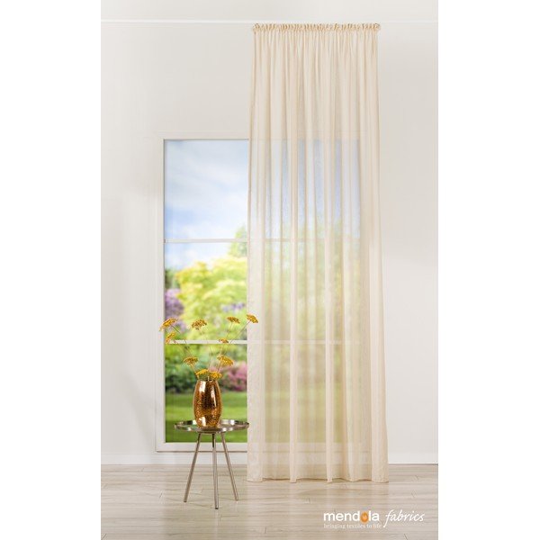 Permatoma užuolaida auksinės spalvos 140x260 cm Lava – Mendola Fabrics-image-1