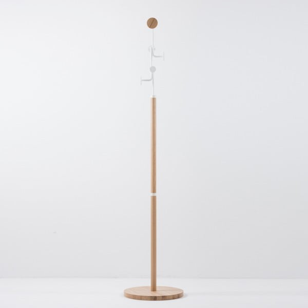 Ąžuolo masyvo pakaba su balta detale Gazzda Hook-image-2