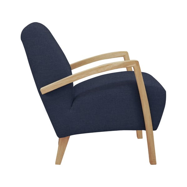 Tamsiai mėlynas "Windsor & Co Sofas Luna" fotelis-image-2