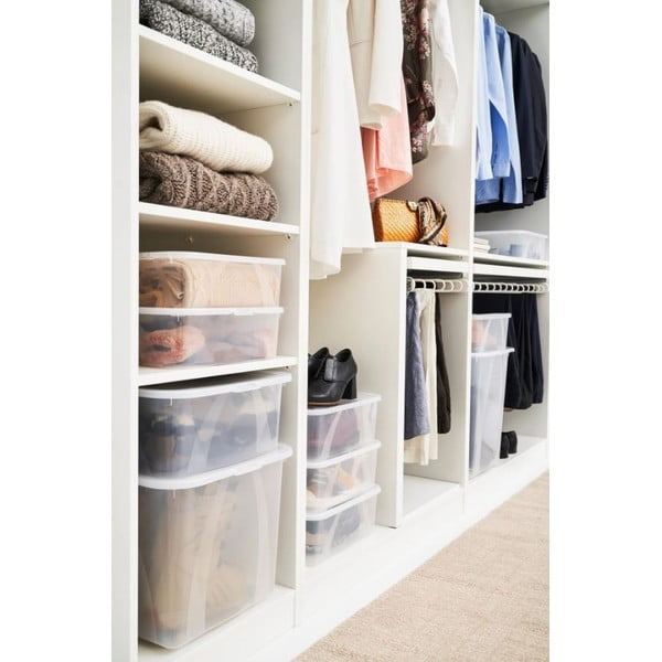 Plastikinė dėžė su dangčiu 50 l Lona - Rotho-image-1