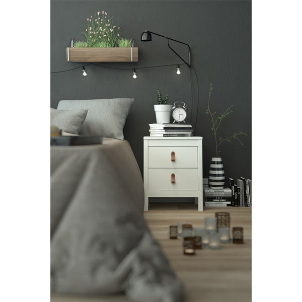 Baltas naktinis staliukas Madrid - Tvilum-image-1