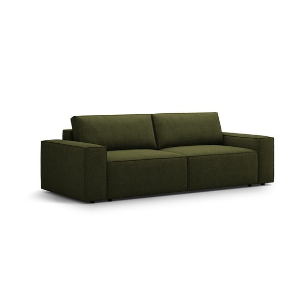 Iš boucle sulankstoma sofa tamsiai žalios spalvos 247 cm Jodie – Micadoni Home-image-2